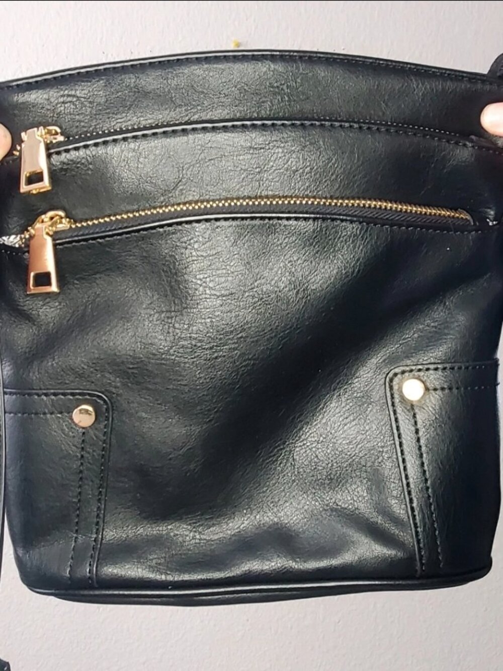 No Brand Black Fake Leather Multi Pocket Purse - Picture 3 of 10